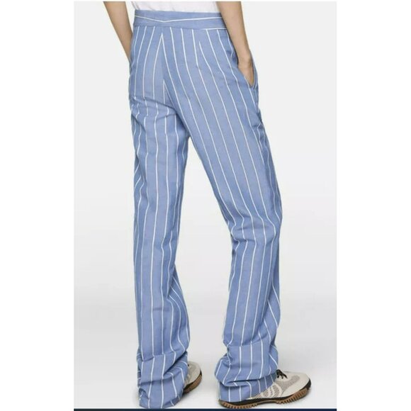 Stella McCartney Blue & White Striped Pants Size 34 US 2-4 - Picture 1 of 8